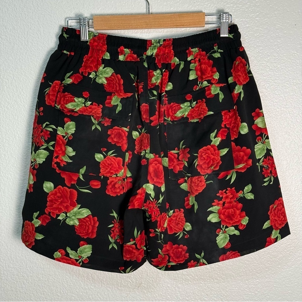 Island Avenue Daily Red Roses Floral Drawstring Shorts Men’s Size Large - Picture 12 of 14